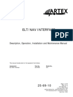 Elt/Nav Interface: Description, Operation, Installation and Maintenance Manual