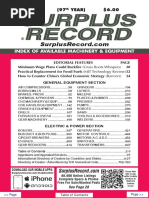 MAY 2021 Surplus Record Machinery & Equipment Directory