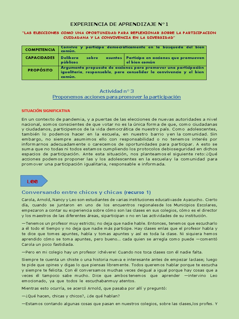 Actividad 3-Experi-1 | PDF | Crecimiento personal y profesional | Salud ...