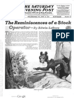 Reminiscences of Stock Operator - Article 1 1922 Page 1