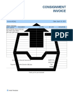 Consignment Invoice Template