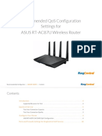 Recommended QoS Configuration Settings For ASUS RT-AC87U Wireless Router