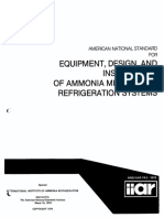 Equipment, Design, and Installation OF Ammonia Mechanical Refrigeration Systems