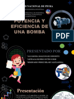 POTENCIA Y EFICIENCIA DE UNA BOMBA PPT - GRUPO 03 - IPA I