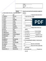 Grade 6 English Unit 5 Day 1 Vocabulary