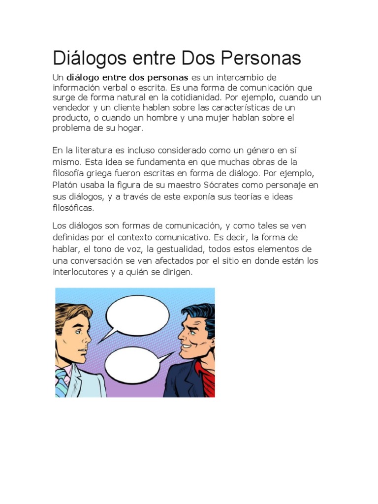 Diálogos Entre Dos Personas | PDF | Platón | Comunicación