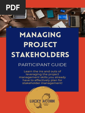 Managing Project Stakeholders SAMPLE Participant Guide (1)