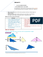 MENSURATION (Part1) : Geometric Shapes