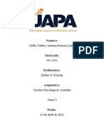 Tarea 5 Teorías Psicológicas Actuales