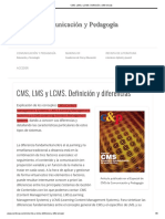 CMS, LMS y LCMS. Definición y Diferencias