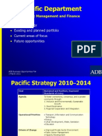 Pacific Department: Public Management and Finance