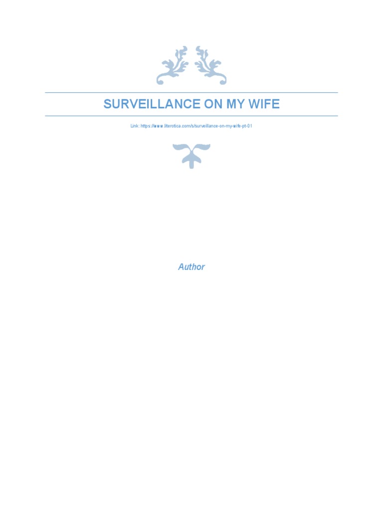 Surveillance On My Wife PDF Telephone Tapping Telephone