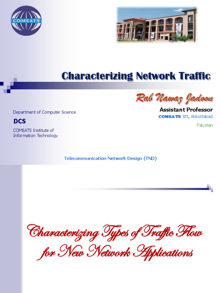 Lecture 8 Characterizing Network Traffic Part II by Rab Nawaz Jadoon ...