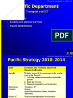 Pacific Department: Pacific Strategy Existing and Planned Portfolio Future Opportunities