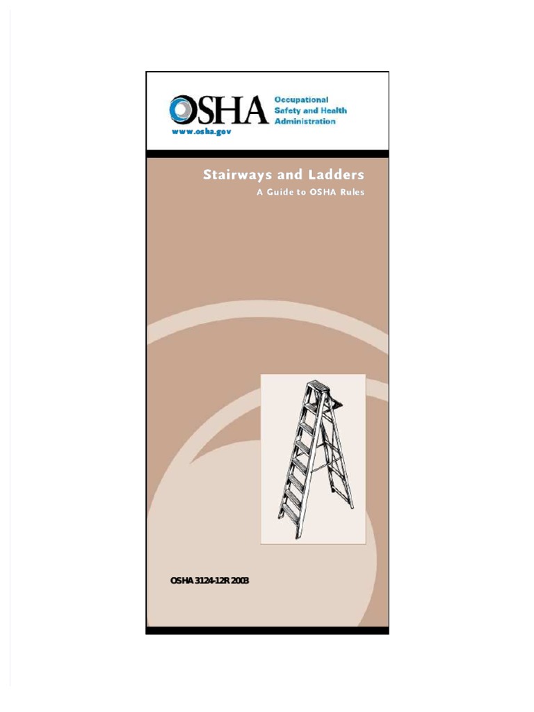 OSHA 3124-12r 2003 - Stairways and Ladders | PDF | Stairs ...