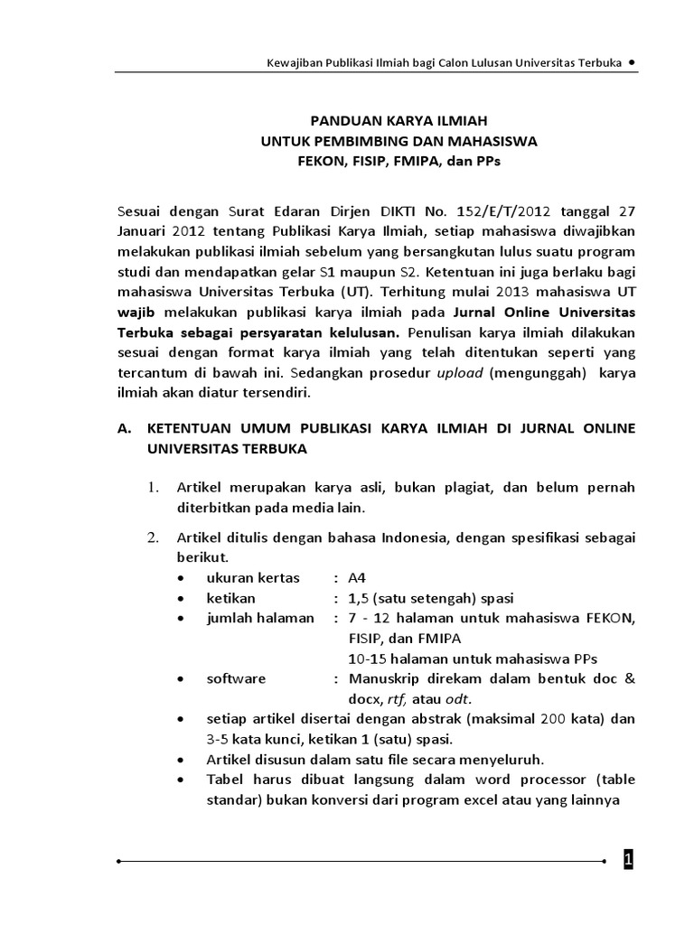 Panduan Karil Mahasiswa Ut Copy