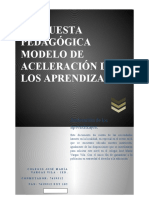 PROYECTO PEDAGOGICO PROGRAMA ACELARACION DE LOS APRENDIZAJES