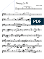 Nocturne No. 20 in C Minor for Violin