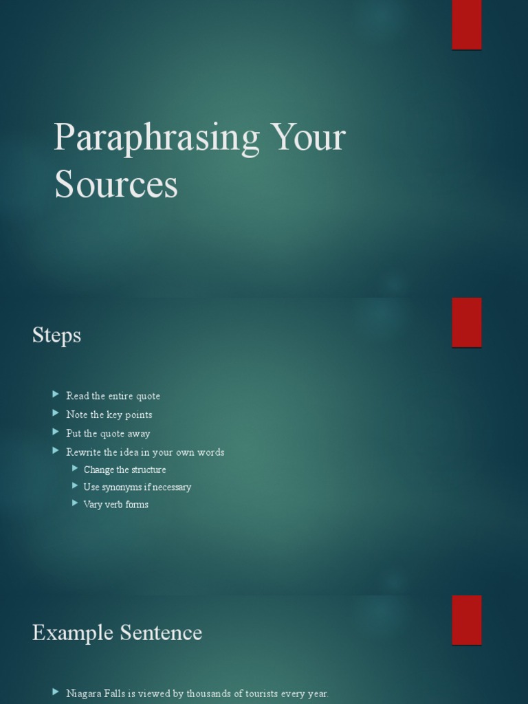 2 - Intro To Paraphrasing | PDF