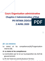 Séance 2 Avril Organisation Administrative
