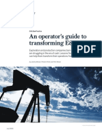 An Operator's Guide To Transforming E&P