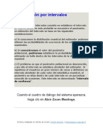 5 Estimación Por Intervalos