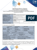 Guía para El Desarrollo Del Componente Práctico - Tarea 3 - Proponer La Solución Servicios Telemáticos para Ciudad Inteligente (Componente Práctico)