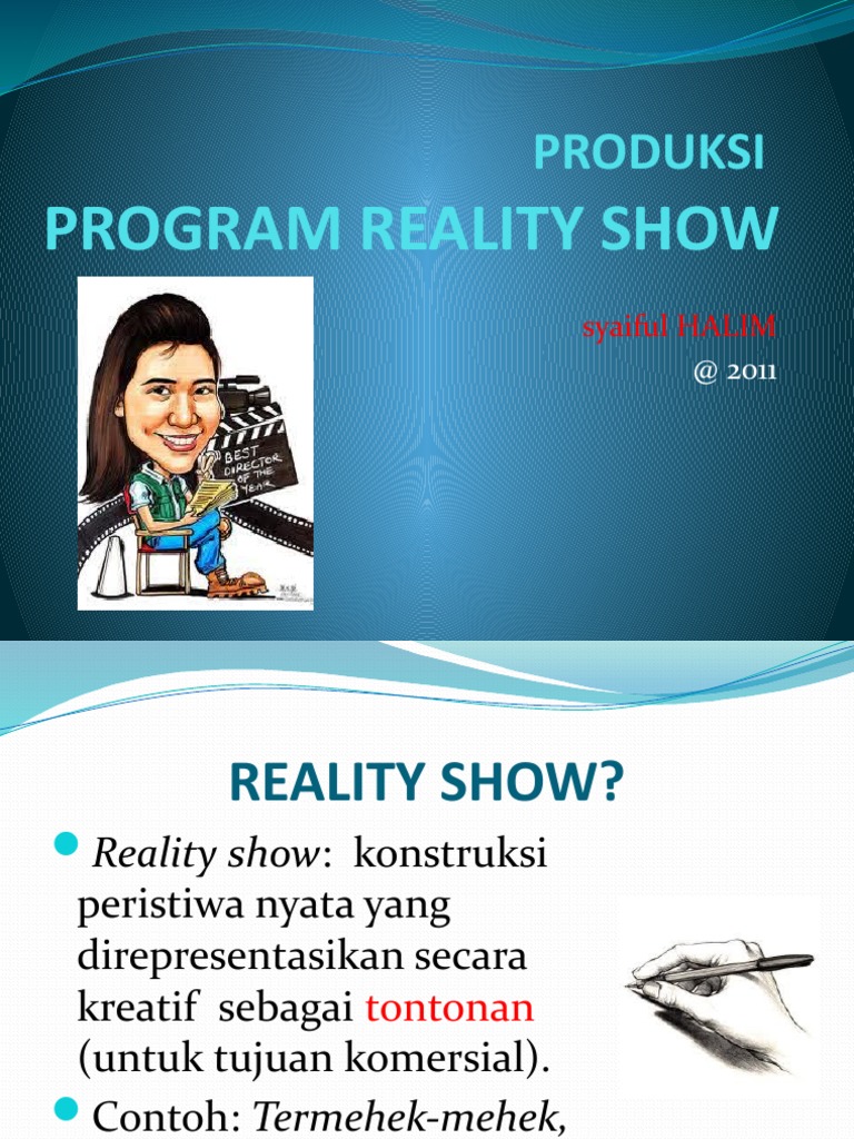 Produksi Program Reality Show | PDF | Media Massa | Opini Publik