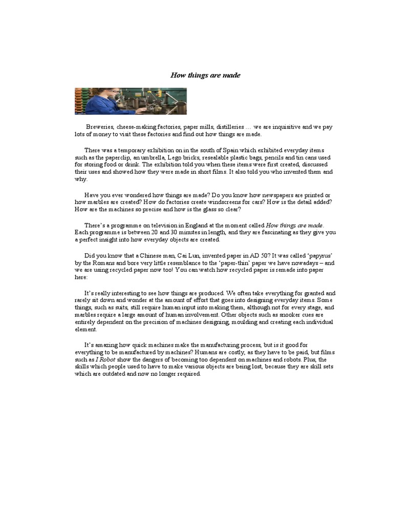 4.how Things Are Made PDF Paper Car
