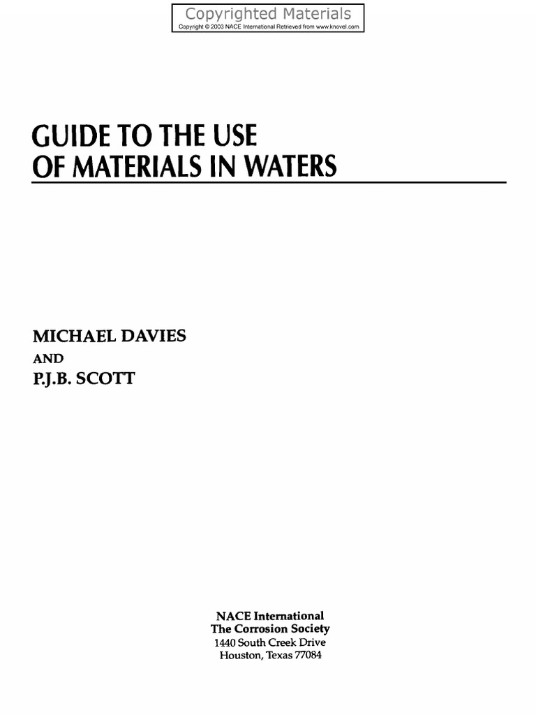 Davies, Michael Scott, P.J.B.) Guide To The Use, PDF