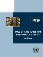 Rule of Law Tools in Post Conflict States