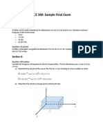 Sample Final Exam