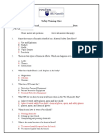 PSNF Safety Quiz for Wet Litho Bench_Rasel