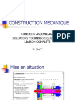Construction Mecanique: Fonction Assemblage Solutions Technologiques de La Liaison Complete