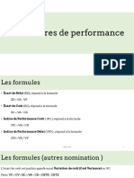 Les Indicateurs de Performance Projet (Résumé)