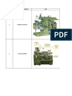 Tabla de Máquinas Herramienta