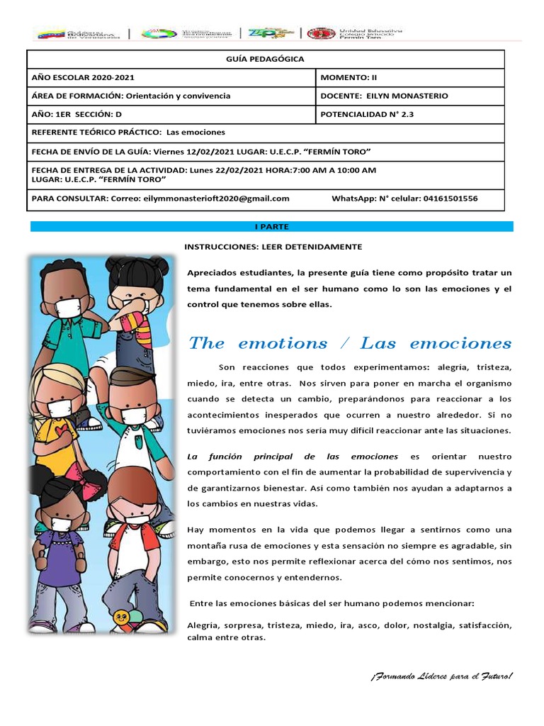 2.3 Orientación y Convivencia. | PDF | Las emociones | La naturaleza humana