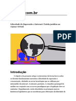 Liberdade de Expressão e Internet - Tutela Jurídica No Espaço Virtual - TCC FOCO