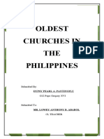 Oldest Churches in THE Philippines: Submitted by