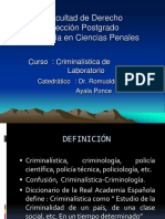 Criminalistica y disciplinas