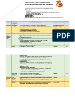 Planificación de Una Sesión de Aprendizaje Virtual - Lee Diversos Tipo de Textos