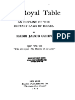 The Royal Table An Outline of The Dietary Laws of Israel