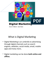 Digital Marketing: Don't Follow. Just Start