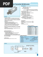 SOS Type Pressure Transmitter NS100A Series: Specifications