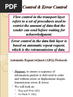 Flow Control & Error Control