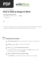 3 Ways To Add An Image in Word - Wikihow