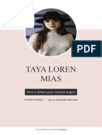 Taya Loren Mias: Here Is Where Your Resume Begins