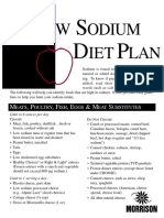 MHC-961 Low Sodium Diet Plan