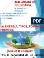 4. LA ENERGIA, TIPOS FORMAS Y FUENTES-1ER GRADO DE SEC.