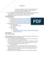 Materials of Instruction:: Lesson Plan #3 Grade Level: K-1st Standards Being Addressed